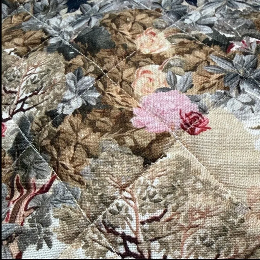 New Anthropologie Francois Quilted Fabric Basket One Size